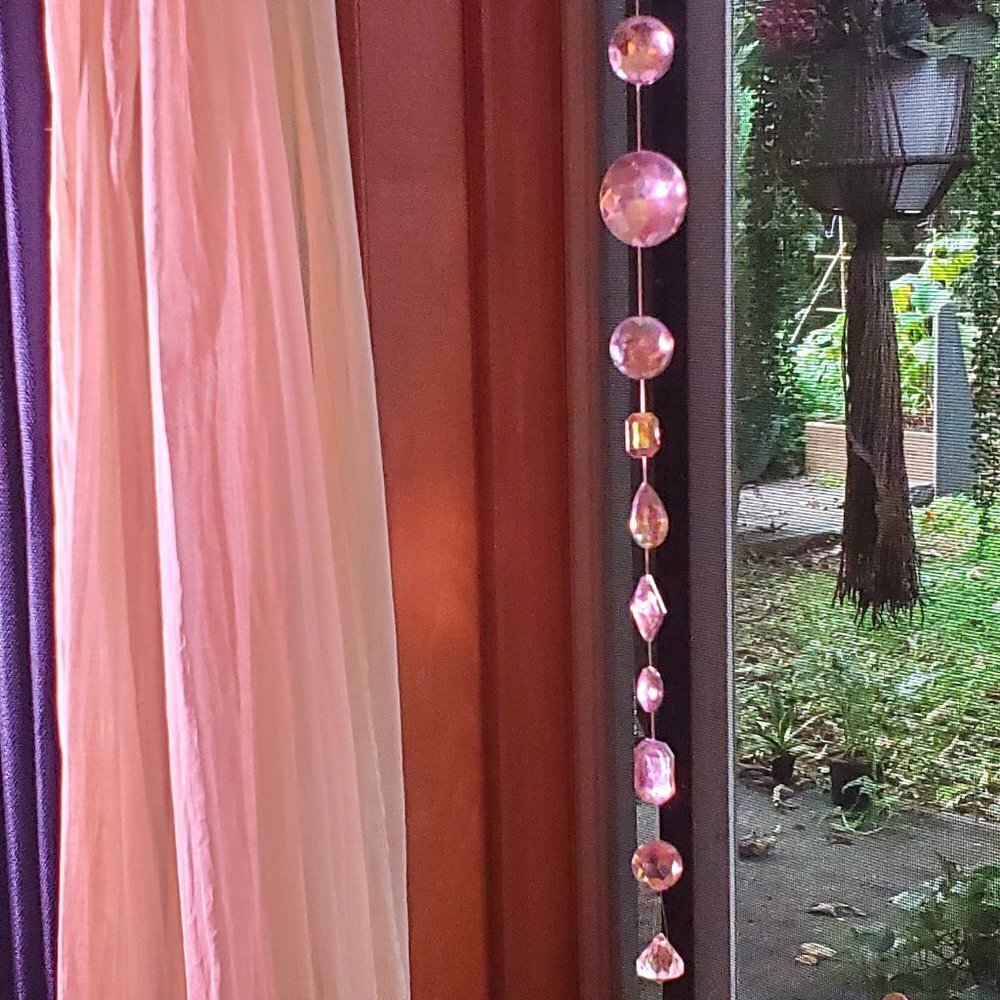 SUNCATCHER 3 FT Long Premium Acrylic Gemstones Garden Art, Tree Jewelry, Window